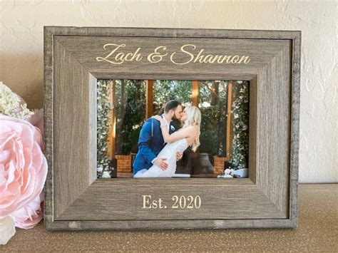 Personalized Picture Frame Custom Picture Frame Engagement » Petagadget