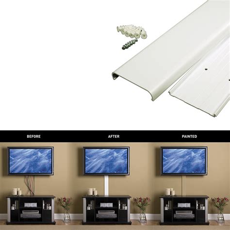 Framework receiving singer tv wall cord cover stay up crane bay