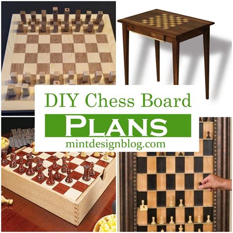 23 Free DIY Chess Board Plans To Make Today - Mint Design Blog