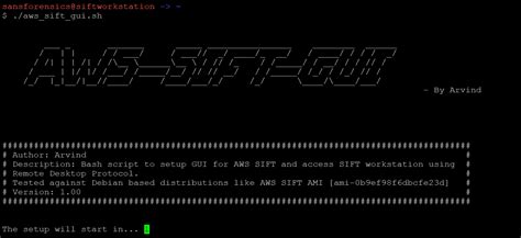 GitHub - javalireports/AWS-SIFT-GUI: Bash script to setup GUI for AWS SIFT and access SIFT ...