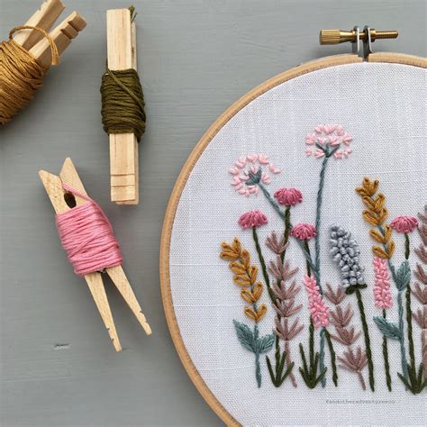 Spring Meadow Hand Embroidery Pattern - Digital Download – And Other Adventures Embroidery Co