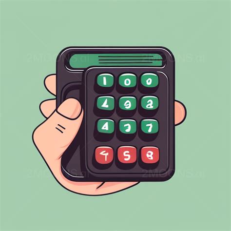 Free Photo Prompt | Cartoon Vector Image of Hand with Security Keypad Buttons