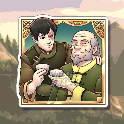 Iroh and Zuko Sticker | Dean Draws Art