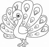 Peacock Cartoon Bird For coloring book Page 29271751 Vector Art At Vecteezy sketch template
