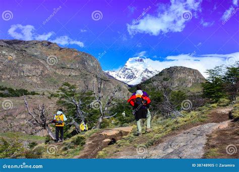 Hiking Patagonia editorial image. Image of break, laguna - 38748905