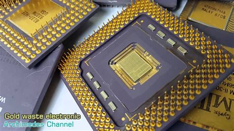 Mine for Gold in e waste Electronic Scrap devices CPU computer gold ...