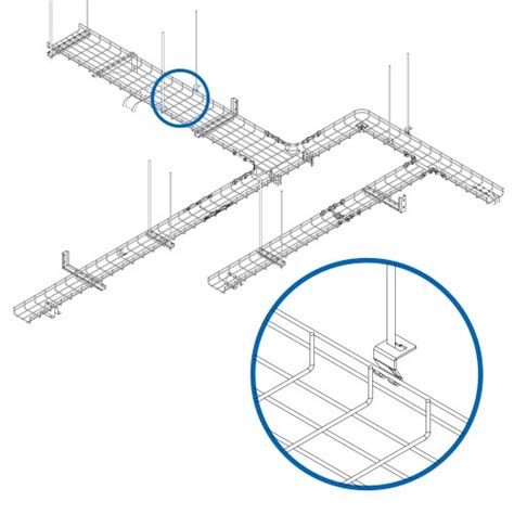 Ceiling Hanging Clip for Wire Mesh Cable Trays, 50 Pack | Eaton