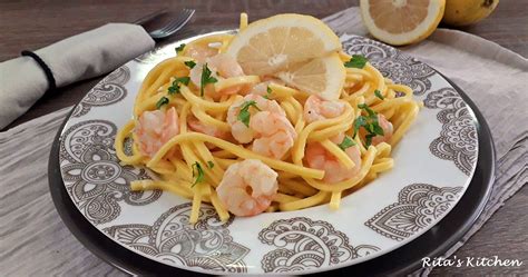 Tagliolini al limone e gamberi – Rita's Kitchen