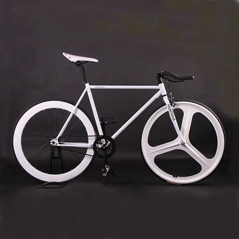 Fixie Bike Bicycle DIY 700C Retro Steel Frame Fixed Gear Bike Vintage Steel Frame Fixie track ...