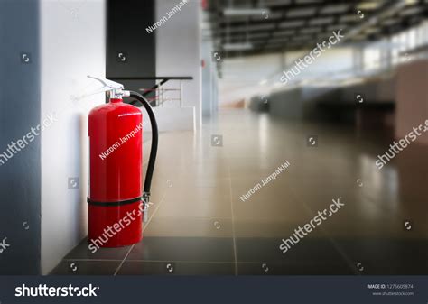 Fire Extinguisher Install Buildingsecurity System Stock Photo ...