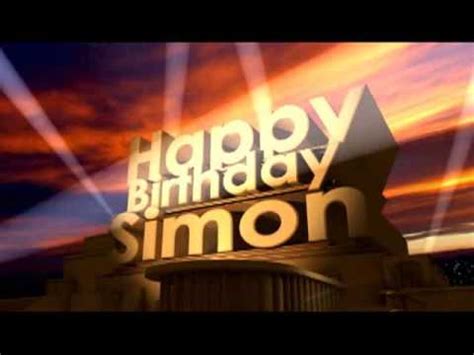 Happy Birthday Simon - YouTube