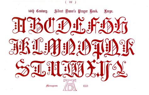 Typography – Alphabet – Ornamental, Renaissance, medieval (28 ...