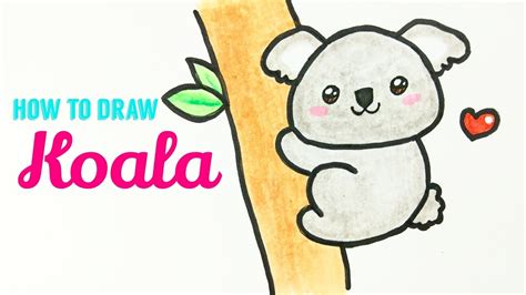 How To Draw A Koala Youtube Koala Drawing Cute Drawings Easy Drawings ...