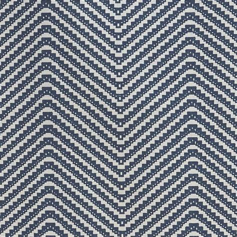 Chevron Fabric in Ink Blue | Barneby Gates Fabrics | Designer Linens at ...