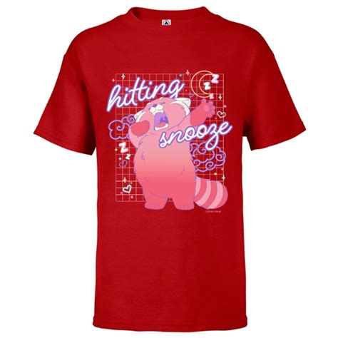 Disney and Pixar’s Turning Red Hitting Snooze - Short Sleeve T-Shirt ...