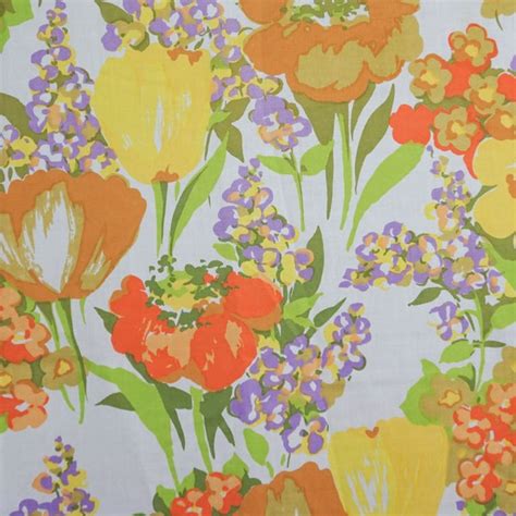 Vintage Floral Sheet - Etsy