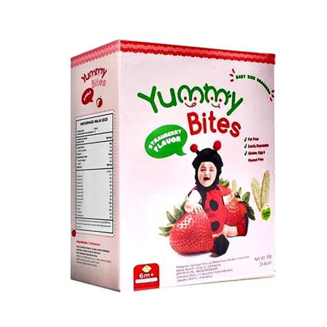 YUMMY BITES STRAWBERRY 50 GR - RAJASUSU