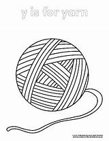 Yarn Coloring Pages For Preschool sketch template