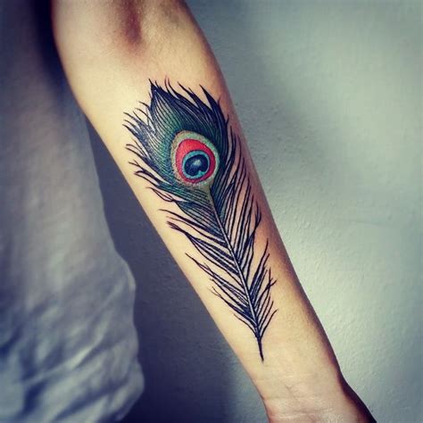 Peacock Feather Tattoo Sketch