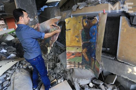 Works of art under Gaza's rubble | Middle East Eye