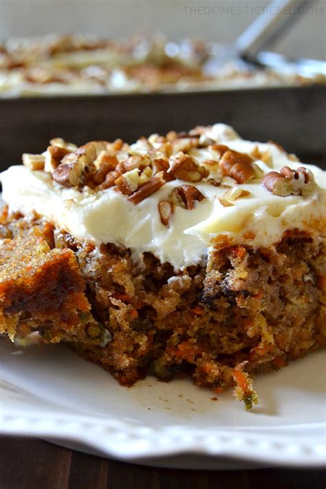 The Best Ever Carrot Cake with Cream Cheese Frosting | The Domestic Rebel