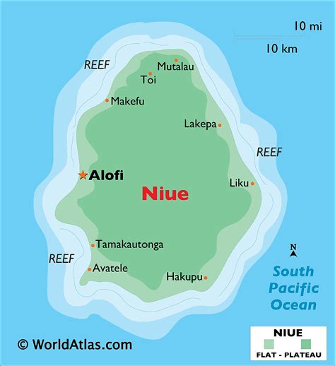 Map of Niue - Thong Thai Real