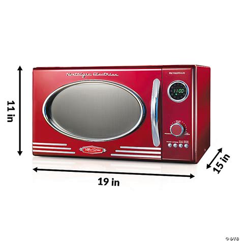 Nostalgia Retro Microwave Oven: .9 Cu.Ft. Retro Red | Oriental Trading