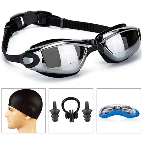 Aliexpress.com : Buy Professional Swimming Goggles With Hat and Ear Plug Nose Clip Suit ...