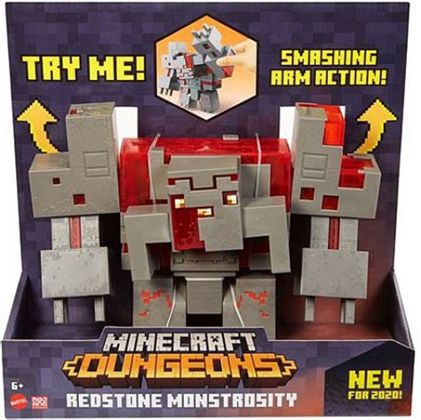 Minecraft Dungeons Redstone Monstrosity 10 Deluxe Action Figure Mattel Toys - ToyWiz