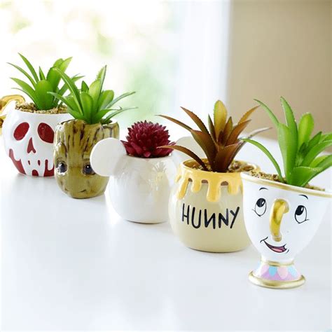 Disney Succulent Pots | Disney decor, Disney room decor, Succulent pots