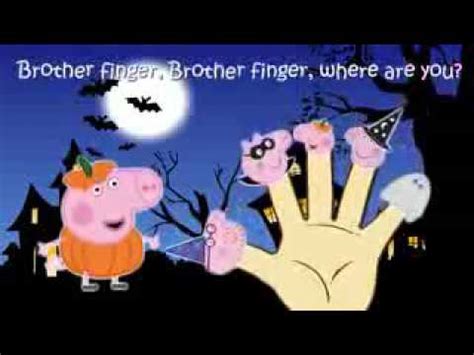 Peppa Pig Halloween Finger Family Nursery Rhymes [Lyrics] Aprende ...