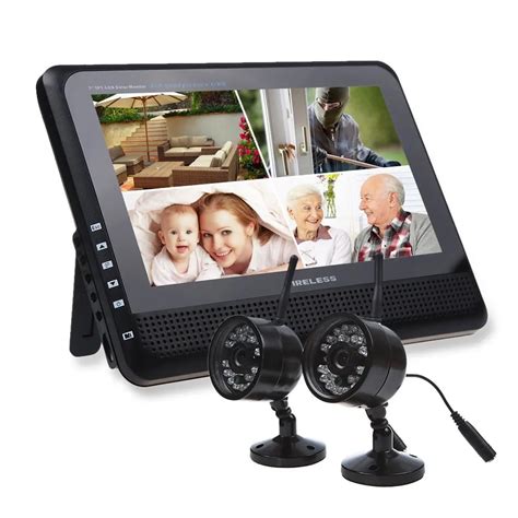 Clearance! 7'' LCD Wireless Baby Monitor With 2 Cameras Digital Video ...