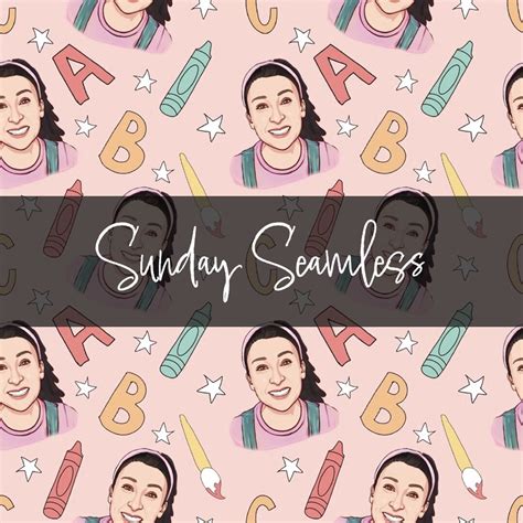 Ms. Rachel Songs for Littles Seamless Pattern, Seamless, File, Fabric Printing, Ms. Rachel Party ...