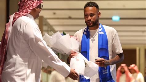 Neymar arrives in Saudi Arabia after departing Paris Saint-Germain to ...