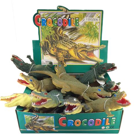 Alligator Toys for Kids - Squeaky Plastic Gator | Natural Selections International