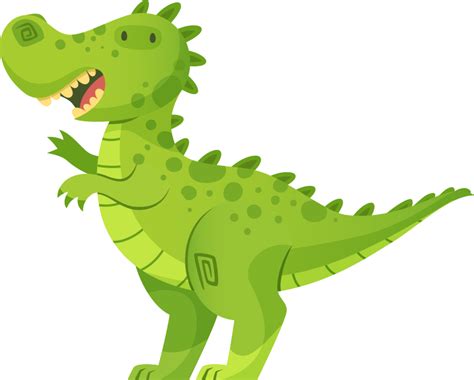 Tecknad grön dinosaurie barn sovrum vägg klistermärke - Tenstickers