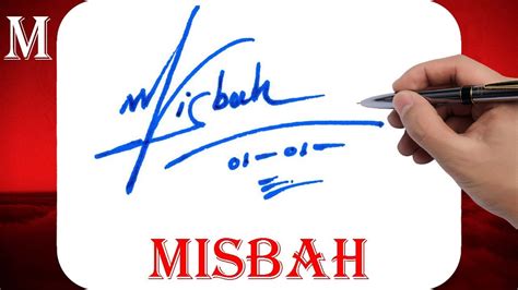 Misbah Name Signature Style | M Signature Style | Signature Style of My ...