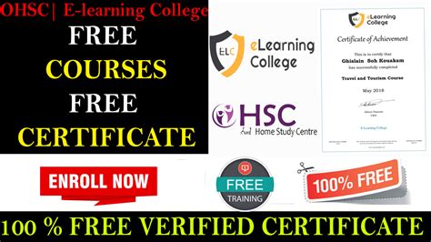 Oxford Home Study Center|E-Learning College Free Courses with Certificate