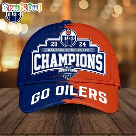 Edmonton Oilers 2024 NHL Western Conference Champions Cap