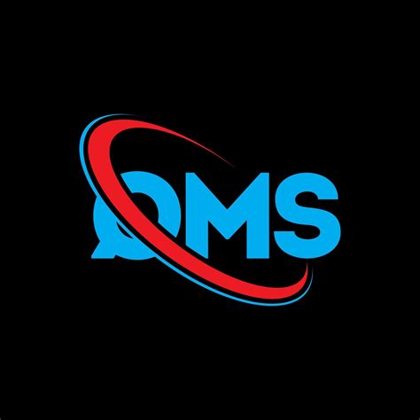 QMS logo. QMS letter. QMS letter logo design. Initials QMS logo linked with circle and uppercase ...