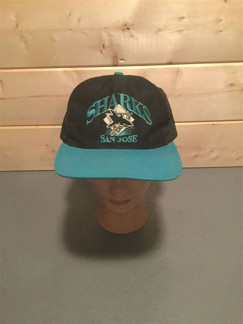 Vintage 1990's San Jose Sharks Signature SnapBack Trucker Hat by 413productions on Etsy | Hats ...