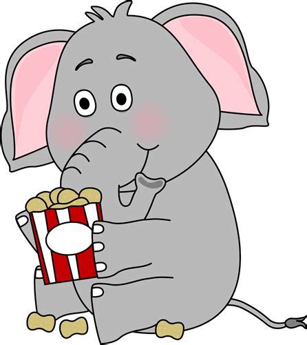 peanuts | ... Peanuts Clip Art Image - elephant sitting and eating a ...