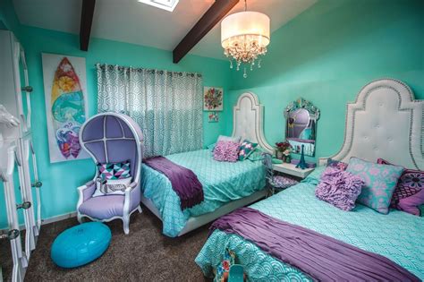 Image result for Turquoise and lavender girls room Wall Decor Bedroom Girls, Purple Girls Room ...