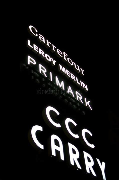 Poznan, Poland - December 2022: Posnania Shopping Mall Brands Editorial ...