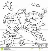 Girl Swimmer Coloring Page Az Pages Sketch sketch template