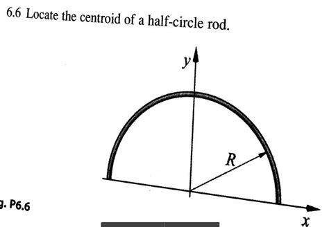 Solved Locate the centroid of a half-circle rod. | Chegg.com