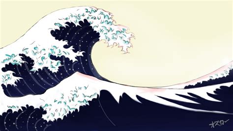 Aesthetic Japanese Wave Wallpaper 4K - canvas-point