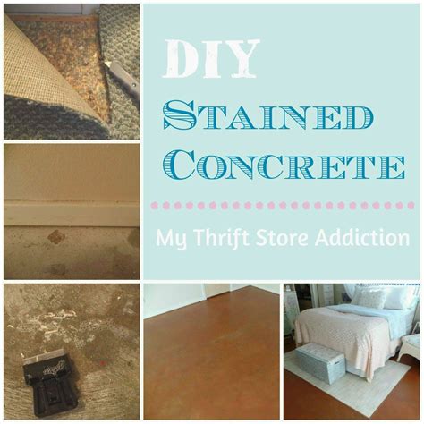 DIY Stained Concrete Flooring | Diy concrete stain, Concrete stained floors, Stained concrete