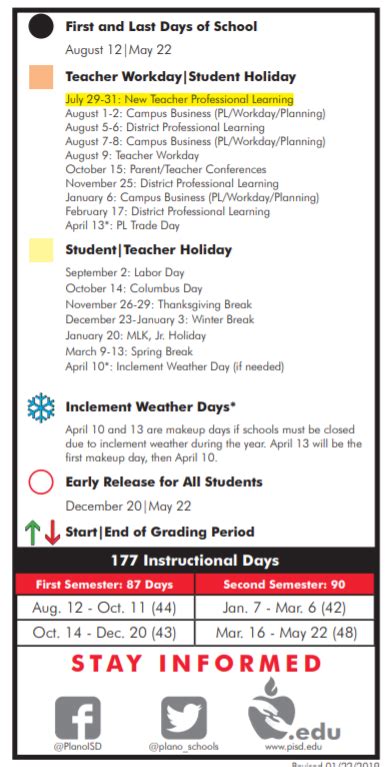 Wells Elementary School - School District Instructional Calendar ...