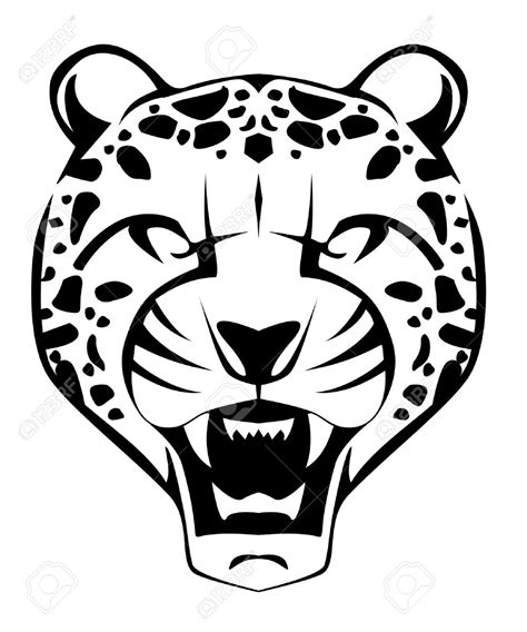 Leopard Face Drawing at GetDrawings | Free download